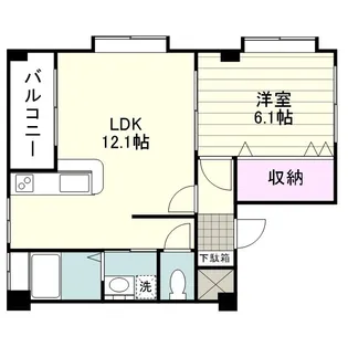 カリスト7【0302号室】の間取り