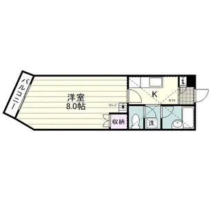 ヒルサイドフラッツ【0102号室】の間取り