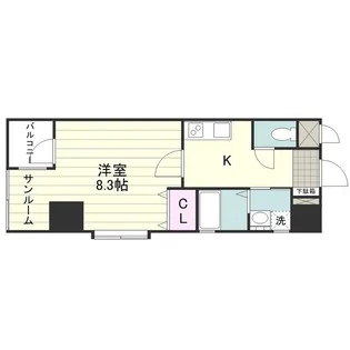 フラット・M【0205号室】の間取り