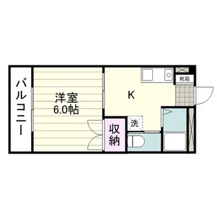 鶴薗ビル【0205号室】の間取り