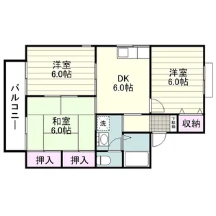 セジュールMAKI A棟【0202号室】の間取り