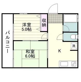 ガーデンハウス吉野【0201号室】の間取り