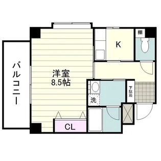くすのき館【0405号室】の間取り