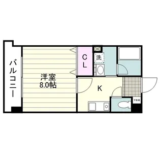 桜七番館【03-D号室】の間取り