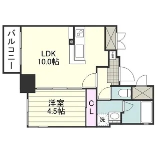 SーFORT鹿児島鴨池【0201号室】の間取り