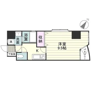 コスミオン松原【0403号室】の間取り