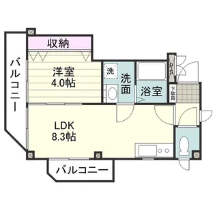 カサ・フェンテ【0302号室】の間取り