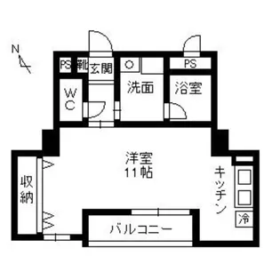 プライムコート上荒田【0202号室】の間取り