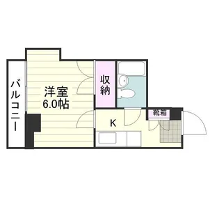 カーム鴨池【0202号室】の間取り