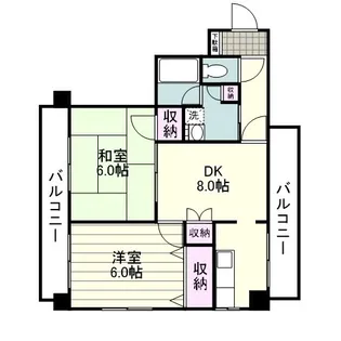 アマランス西田【0205号室】の間取り