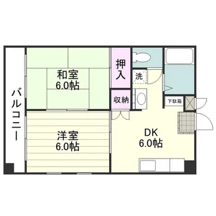 パティオスとこなみ【0301号室】の間取り