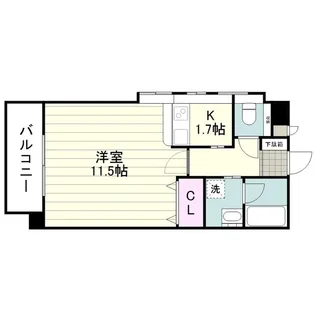 レジデンス平田 Ⅲ【0105号室】の間取り