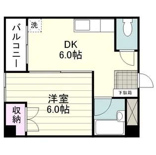 ハイツ福田【0202号室】の間取り