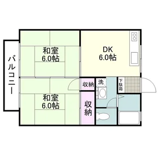 セジュール年永【0202号室】の間取り
