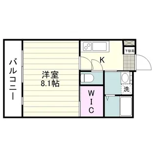 AZUL西田【0502号室】の間取り