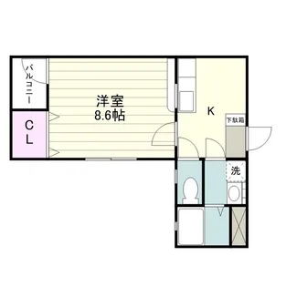 コンフォートゆき【0403号室】の間取り