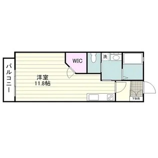 エスポワール西谷山【0206号室】の間取り