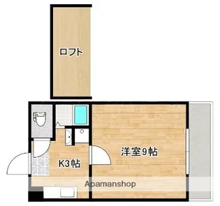 グランビュー武【503号室】の間取り