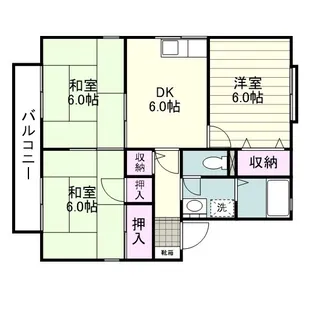 セジュールしおん【0201号室】の間取り