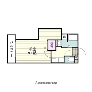 LA LUNA SAKANOUE【307号室】の間取り