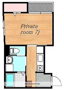 シャトーアベニール【5階】の間取り