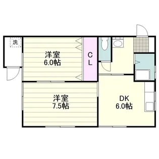 コーポあべまつ【0102号室】の間取り