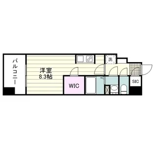 SーRESIDENCE 小川町【0904号室】の間取り