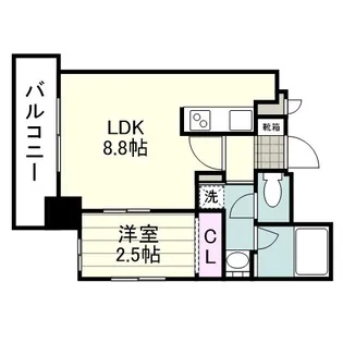 D DESIGN上之園【0401号室】の間取り