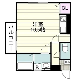 LA LUCE鹿児島中央【0401号室】の間取り