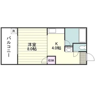 柳田ビル【0201号室】の間取り