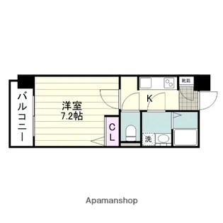 S−RESIDENCE加治屋町ACHIEVE【4階】の間取り