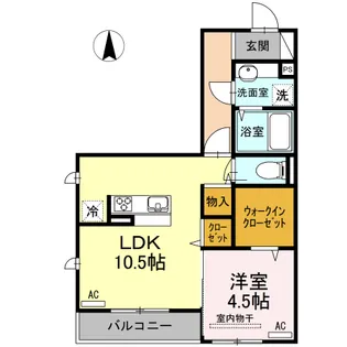 フェリシア【2階】の間取り