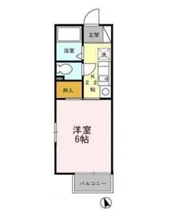 セリバテール東谷山Ⅱ【203号室】の間取り