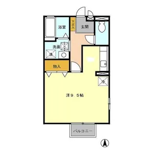 セジュール コンフォートT.A.【1階】の間取り