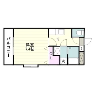 PARK SIDE 葉月館【0203号室】の間取り