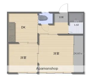 芙蓉荘【1階】の間取り