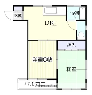 第2梶原ハイツ【2階】の間取り