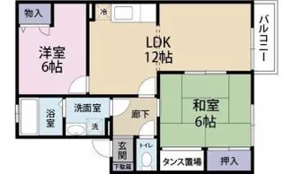 コーポ光【0201号室】の間取り