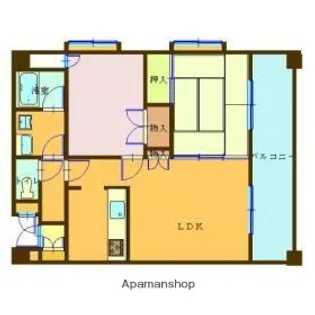 ルミエールハイツ南栄【901号室】の間取り