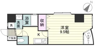 コスミオン松原【0203号室】の間取り
