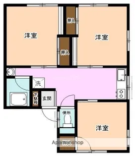 フロスト田上台【2階】の間取り