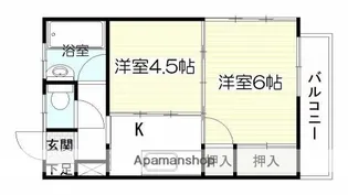 東谷山Nビル【4階】の間取り