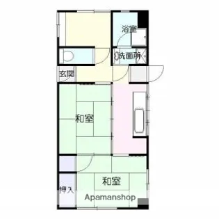 ハイツユニバーシティ【1階】の間取り