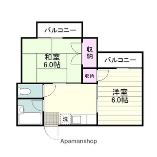 シャルルコーポ紫原【3階】の間取り