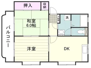 ソレイユ伊敷【102号室】の間取り