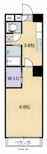 サンハイツ唐湊【6階】の間取り