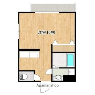 サンロード皷川【101号室】の間取り