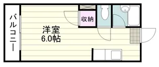 シャトレー鴨池【205号室】の間取り
