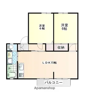 スカイヒルズ清和【2階】の間取り