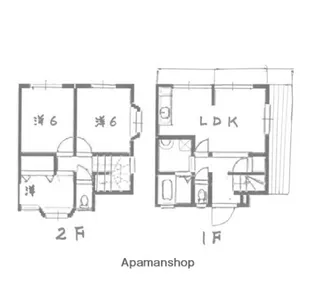 ツインハウスミチエール【101号室】の間取り